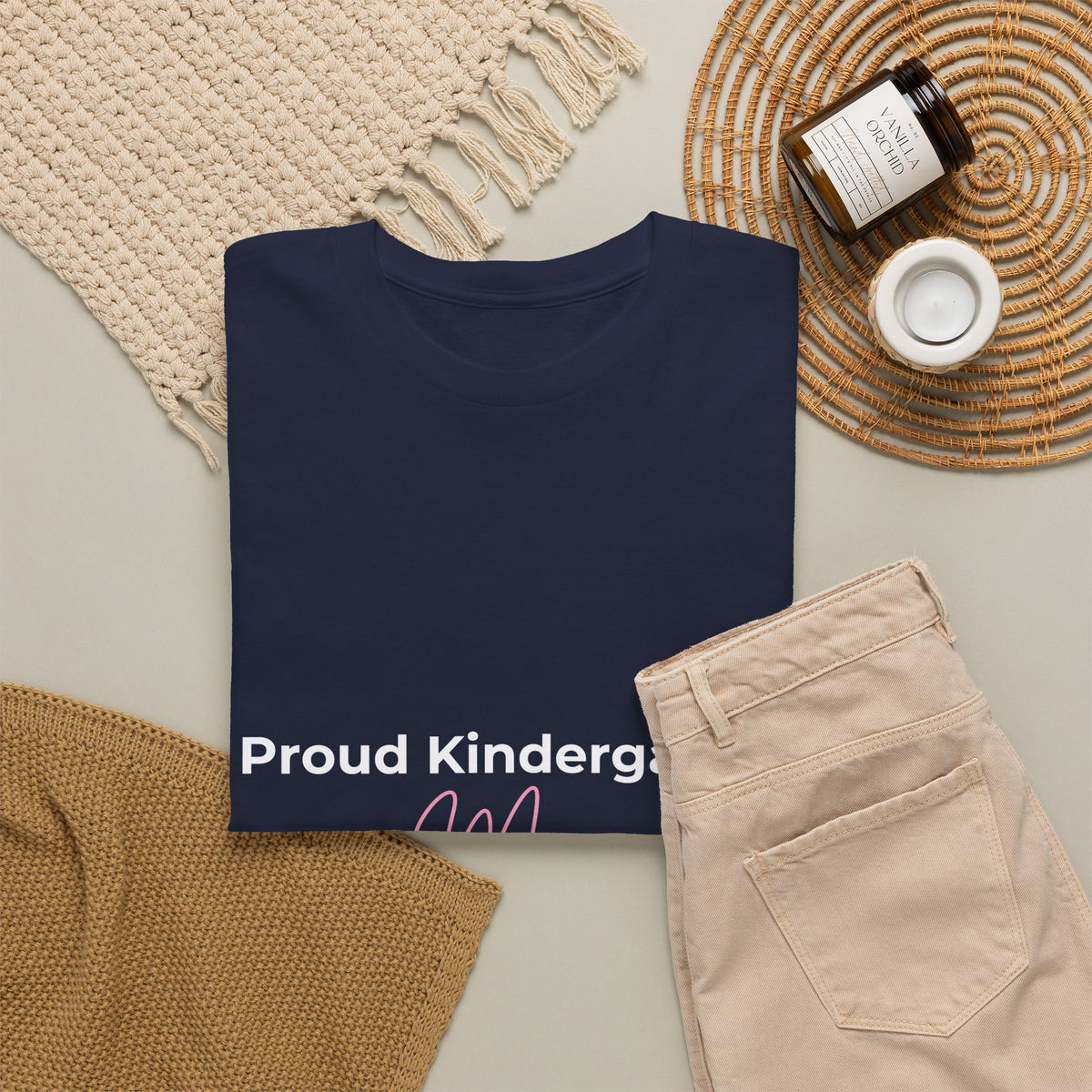 Back to School Teacher Gift Set | Proud Kindergarten Mom T-Shirt & Ceramic Mug